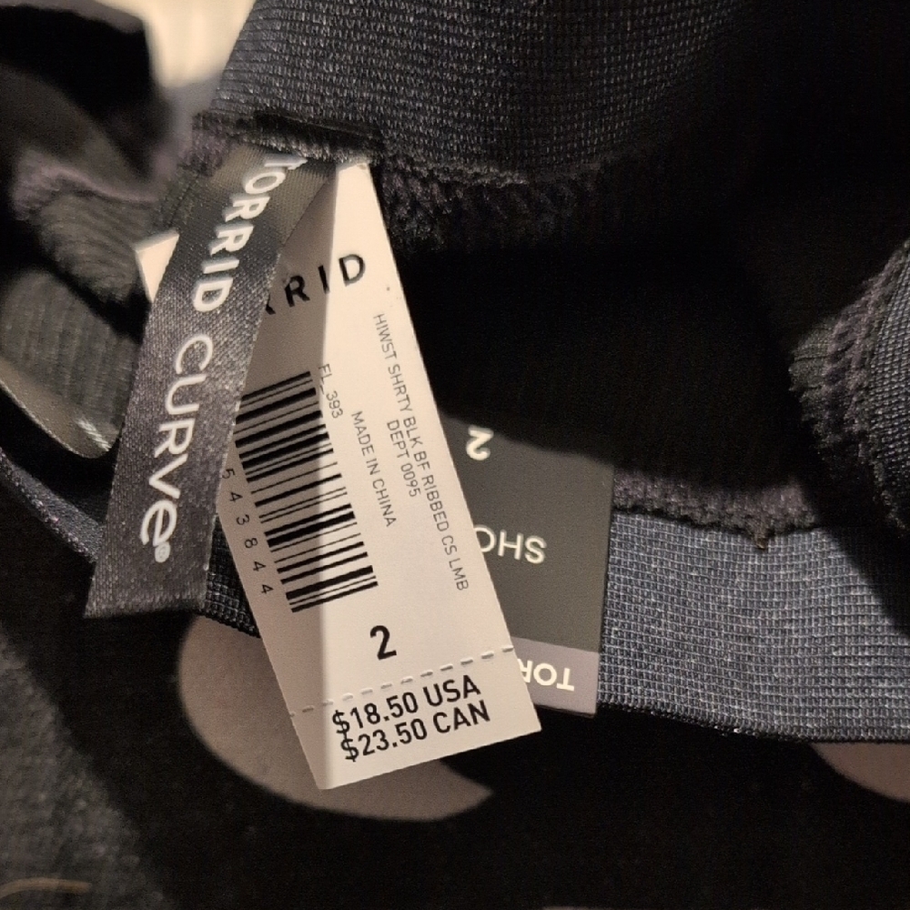 Torrid Black Ribbed Panties - Picture 2 of 2